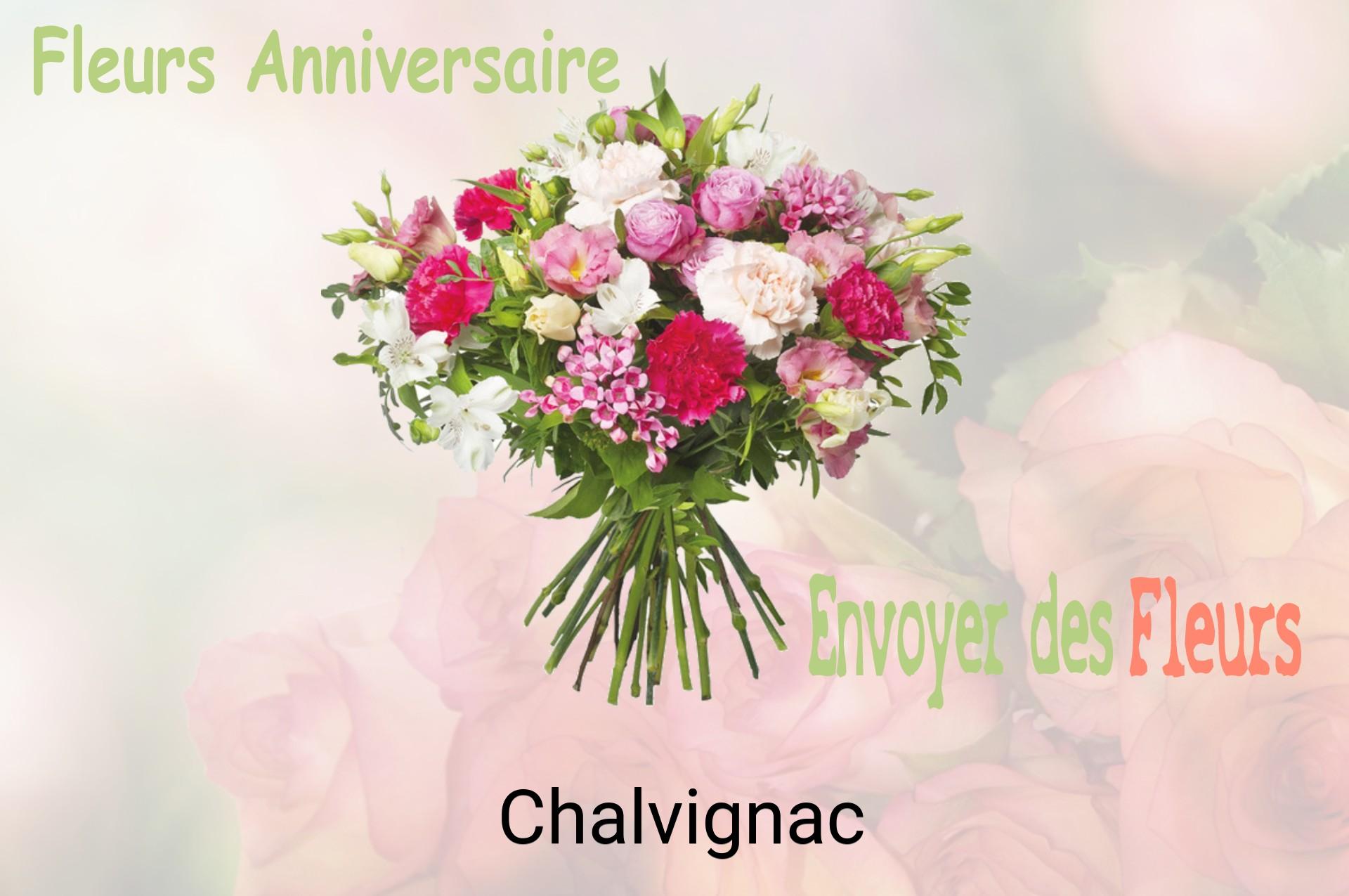 Bouquet de fleurs d’anniversaire livré à Chalvignac