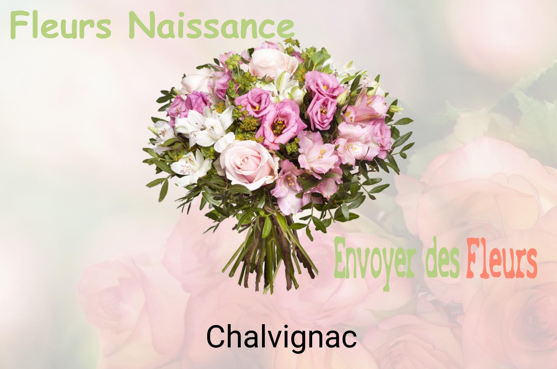 Bouquet de fleurs de naissance livré à Chalvignac
