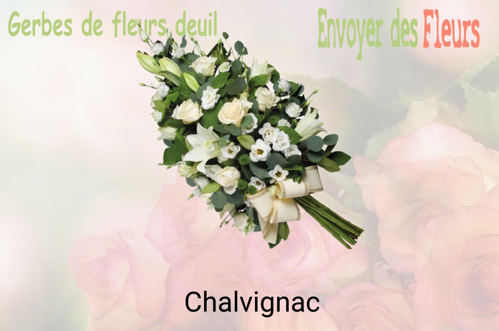 Gerbe de fleurs de deuil livrée à Chalvignac